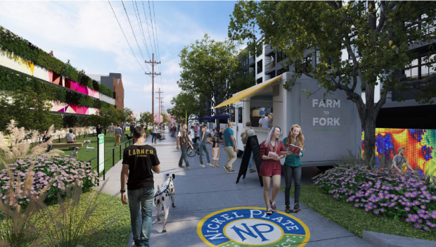 Looking North from a Point between 116th Street and North Street