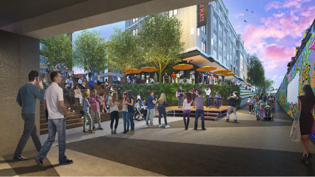 Looking South from South Side of Tunnel